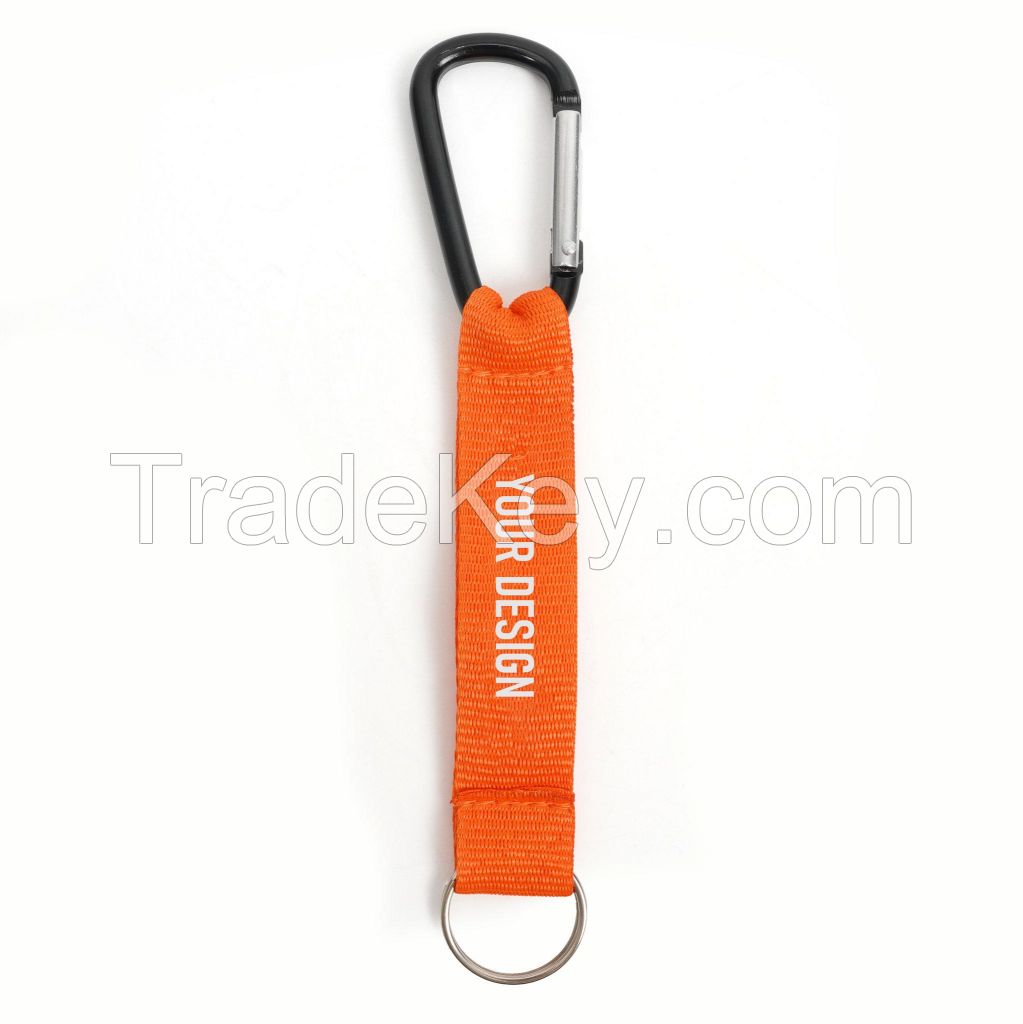 Custom Carabiner Key Holder Short Lanyard