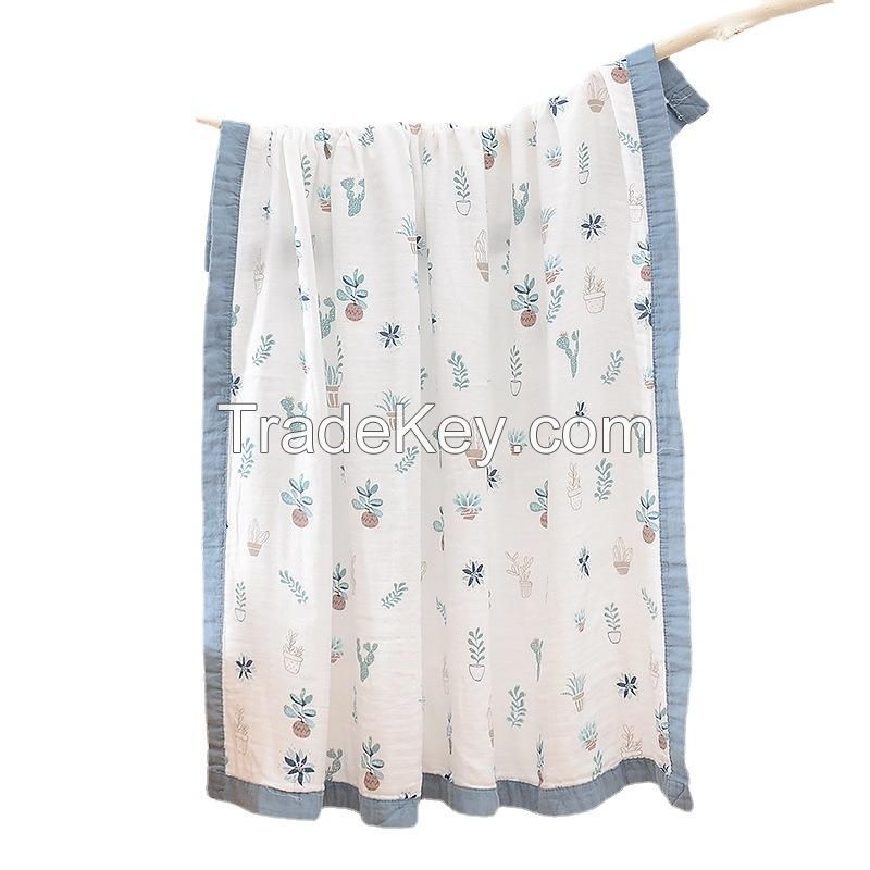 4 Layers Bamboo Cotton Baby Blanket
