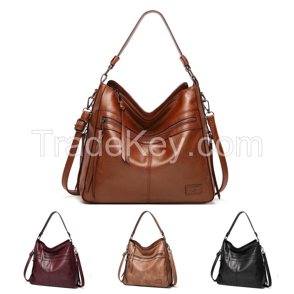 Large PU Leather Shoulder Bag