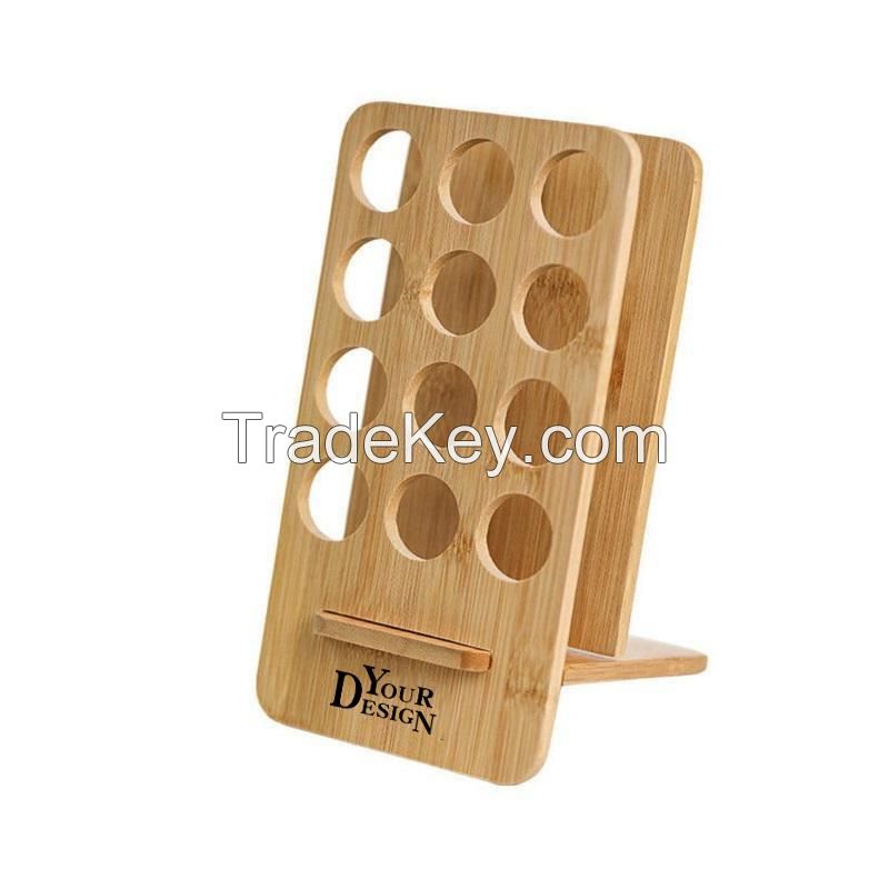 Bamboo Essential Oil Bottle Dispaly Rack