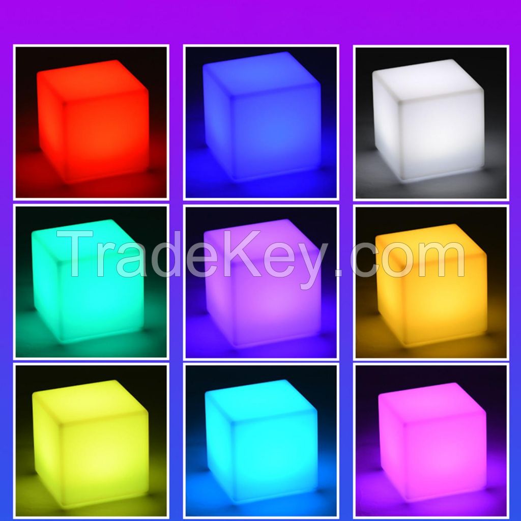 Large Color Cube With Remote Control