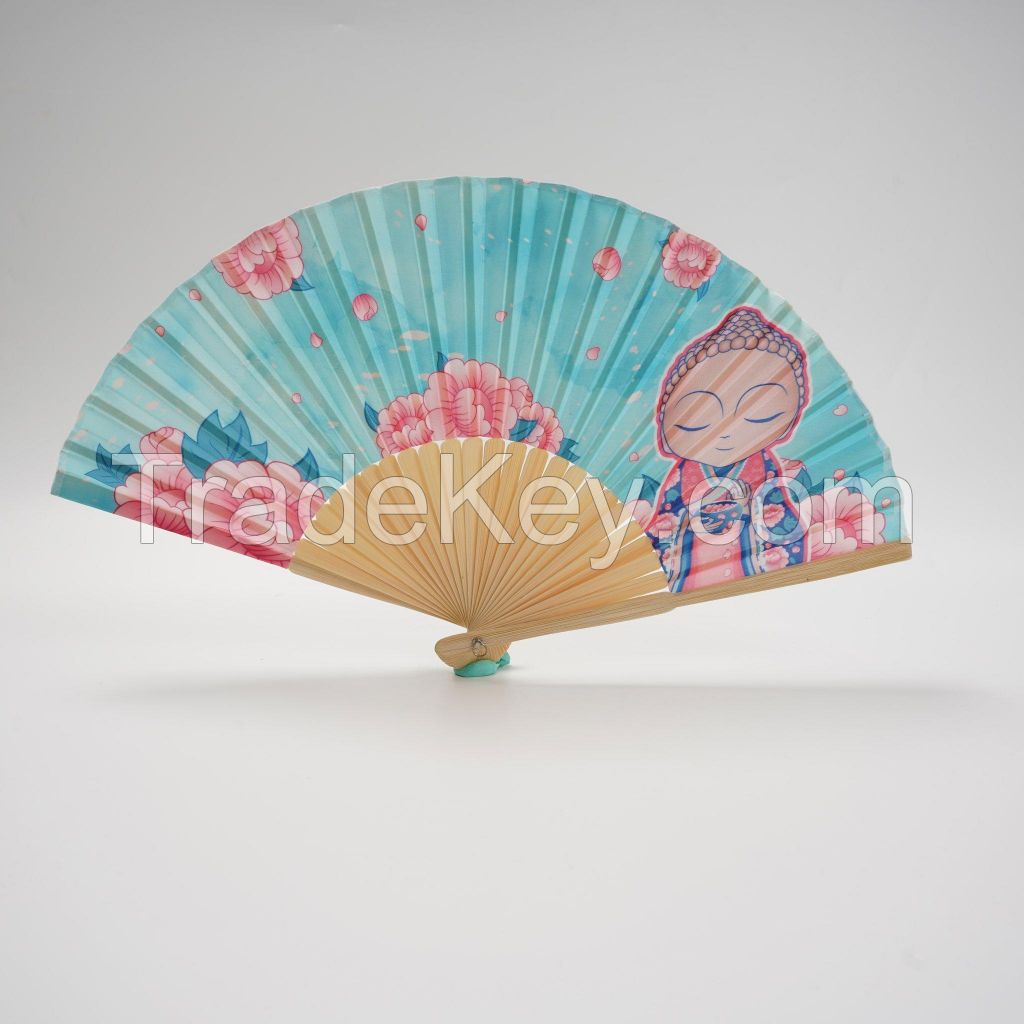 Cloth Bamboo Folding Fan