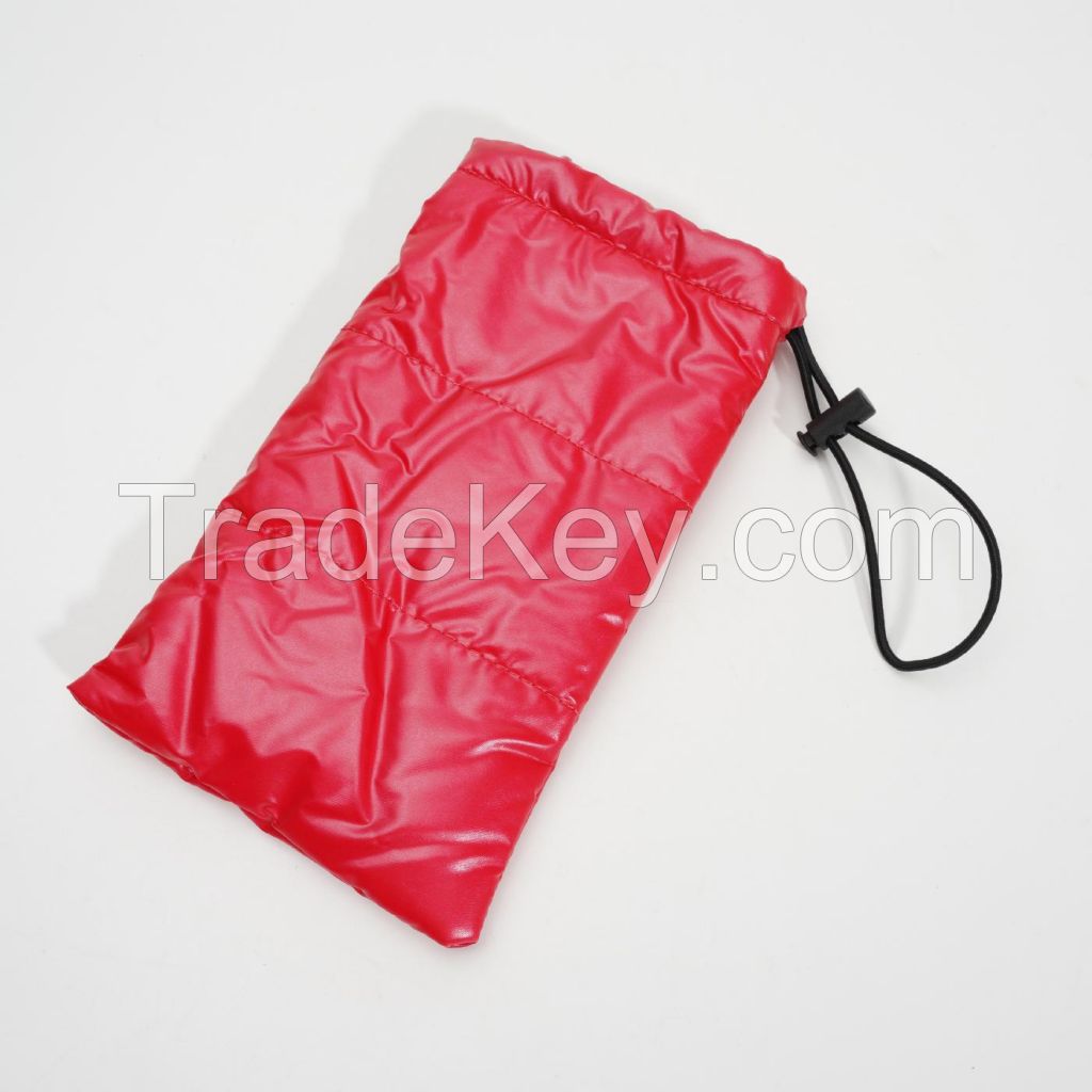 Puffer Drawstring Glasses Storage Bag