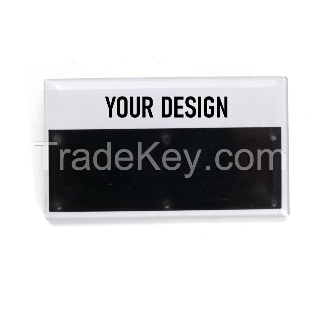 Acrylic Name Badge With Pin