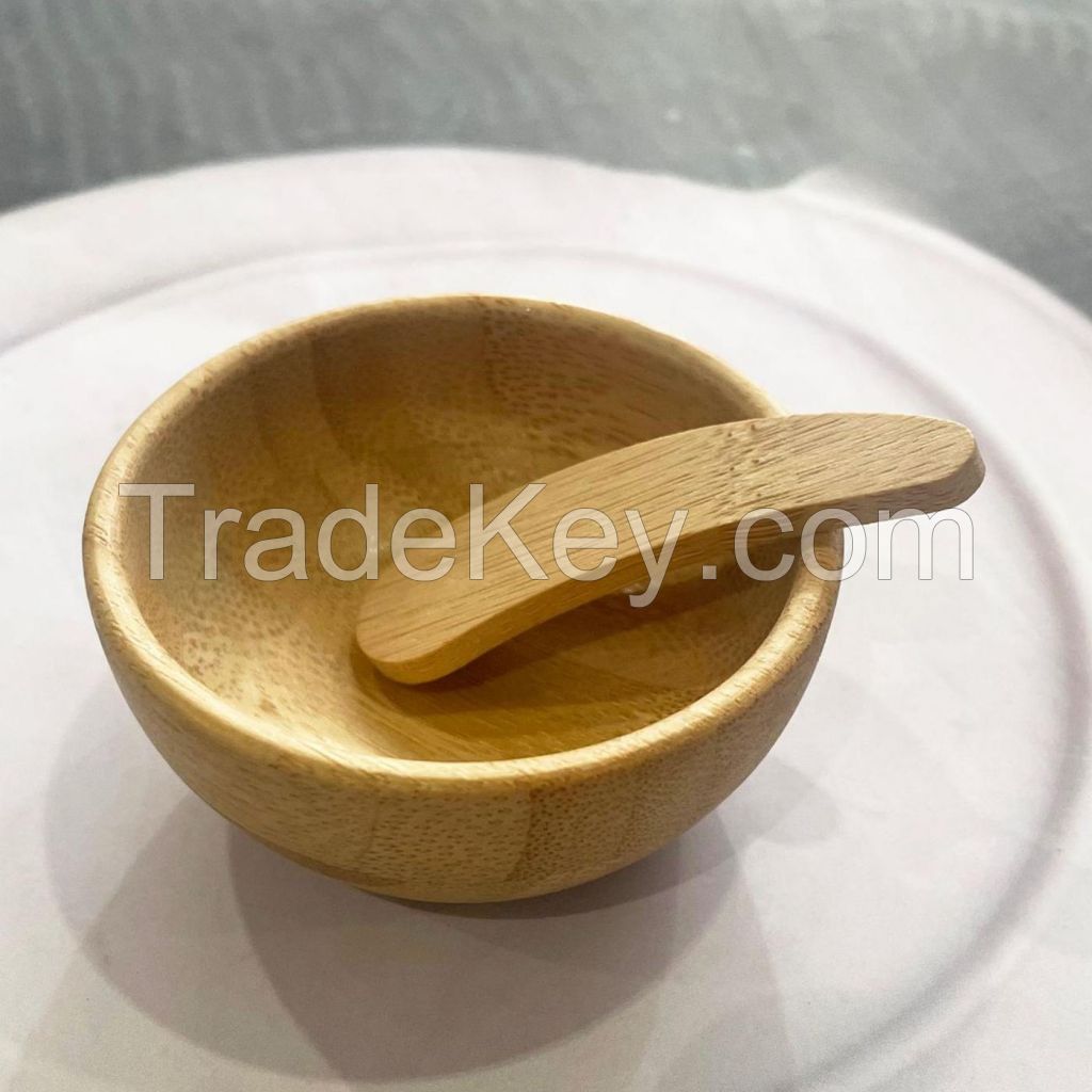 Bamboo Facial Mask Bowl Set