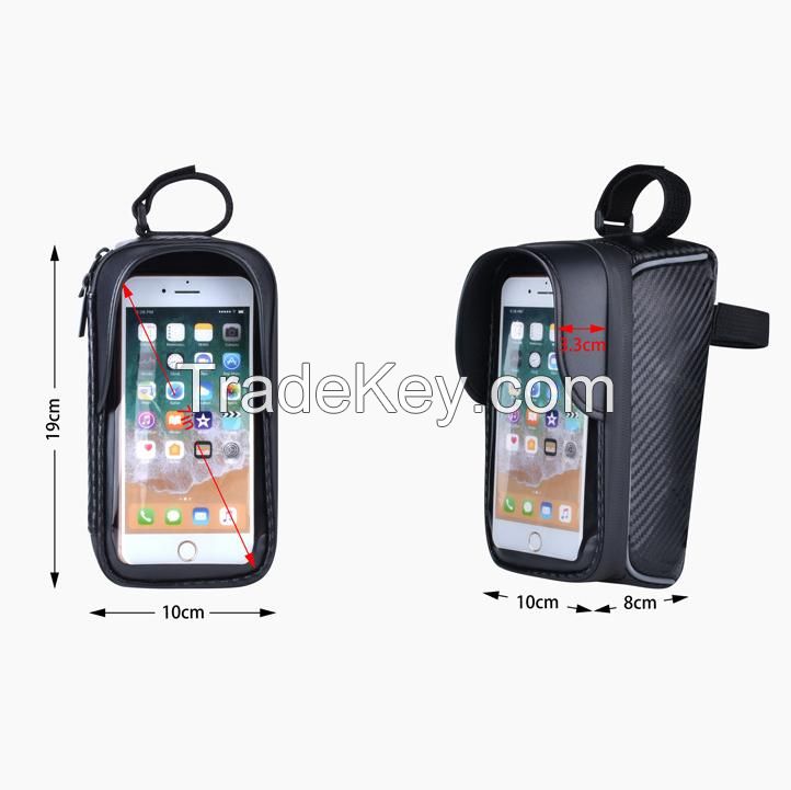 Touchscreen Bicycle Front Frame Bag