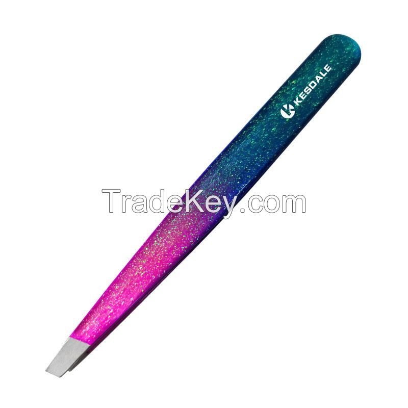 Stainless Steel Slant Eyebrow Tweezer