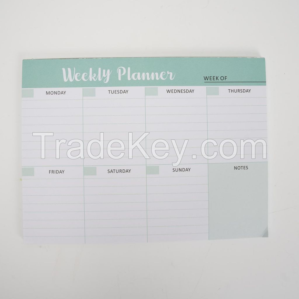 Tear Off Weekly Planner Pad