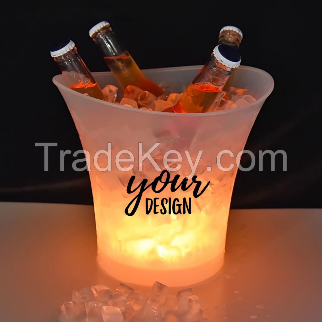 5L Frosted LED Ice Bucket