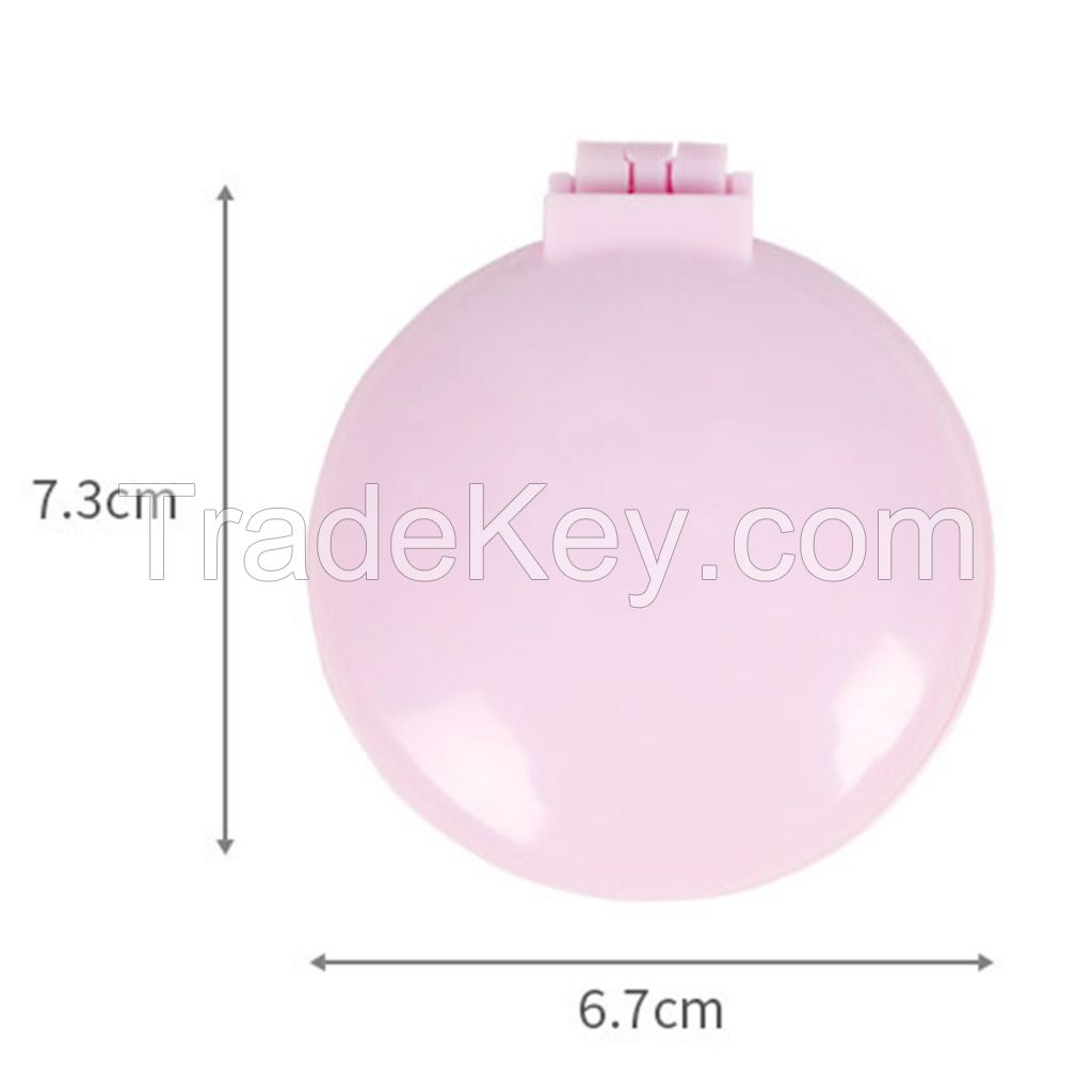 Plastic Folding Massage Comb With Mirror