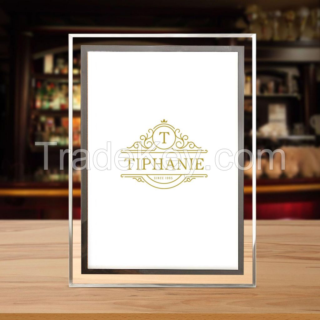 Crystal Glass Honor Certificate Photo Frame