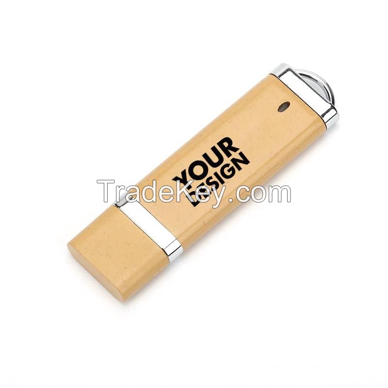 32GB Lighter Shape Wheat Straw USB Flash Drive