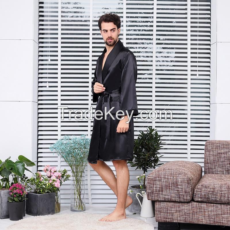 Men&#039;s Silk Pajama With 2 Pockets