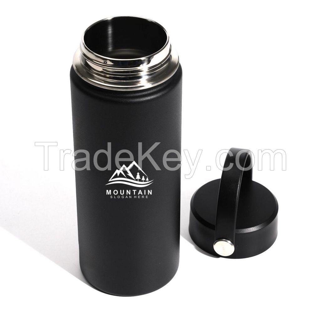 20 oz. Stainless Steel Water Bottle With Carry Loop