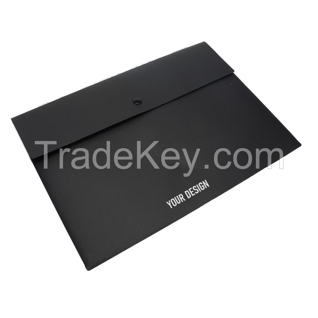 PP Plastic Button File Folder