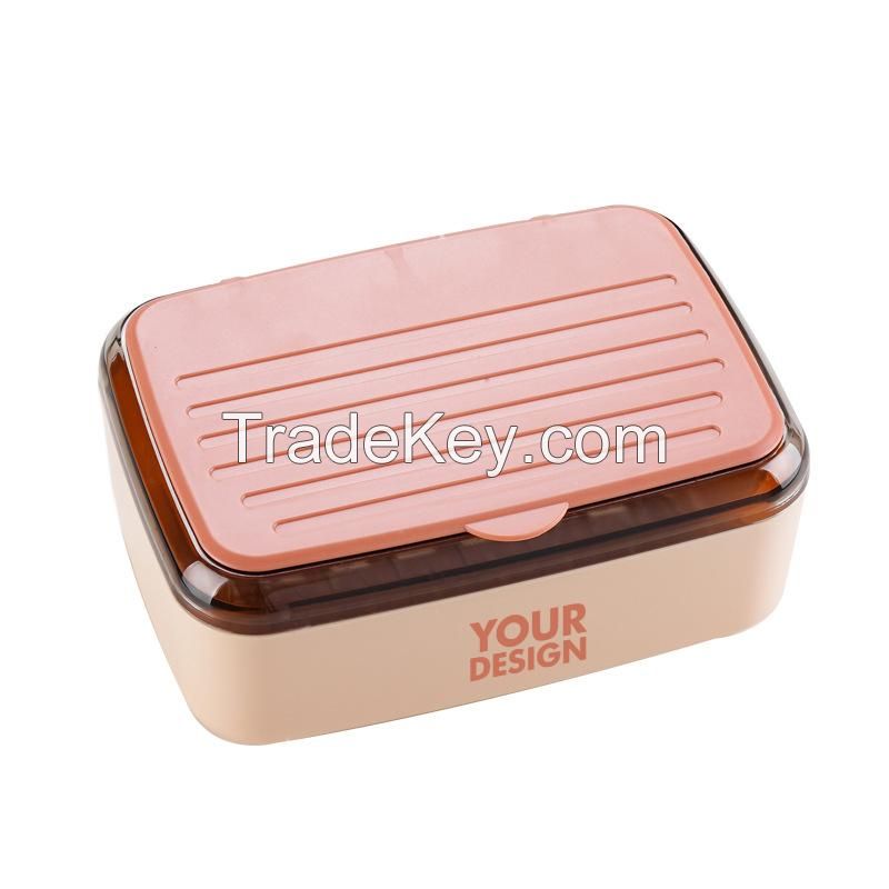 Plastic Portable Soap Case With Lid