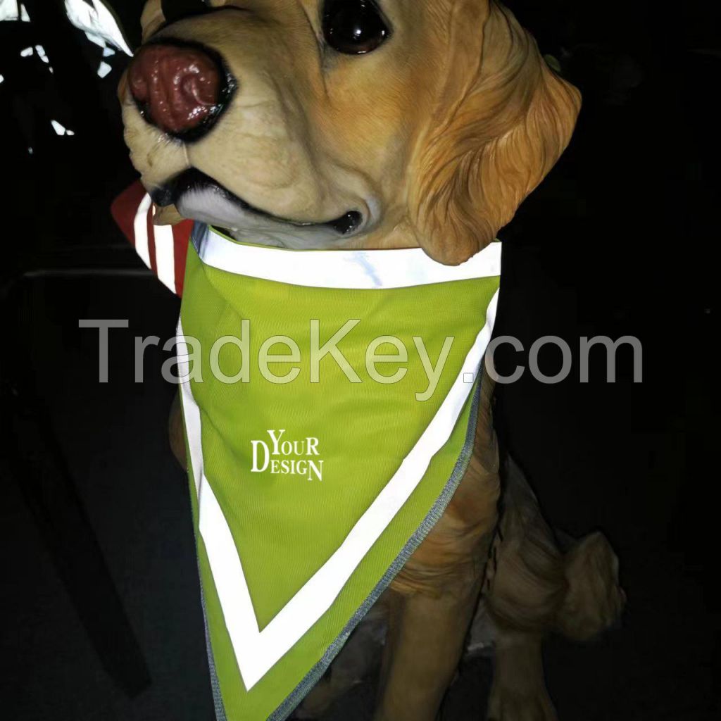 Reflective Pet Triangle Scarf