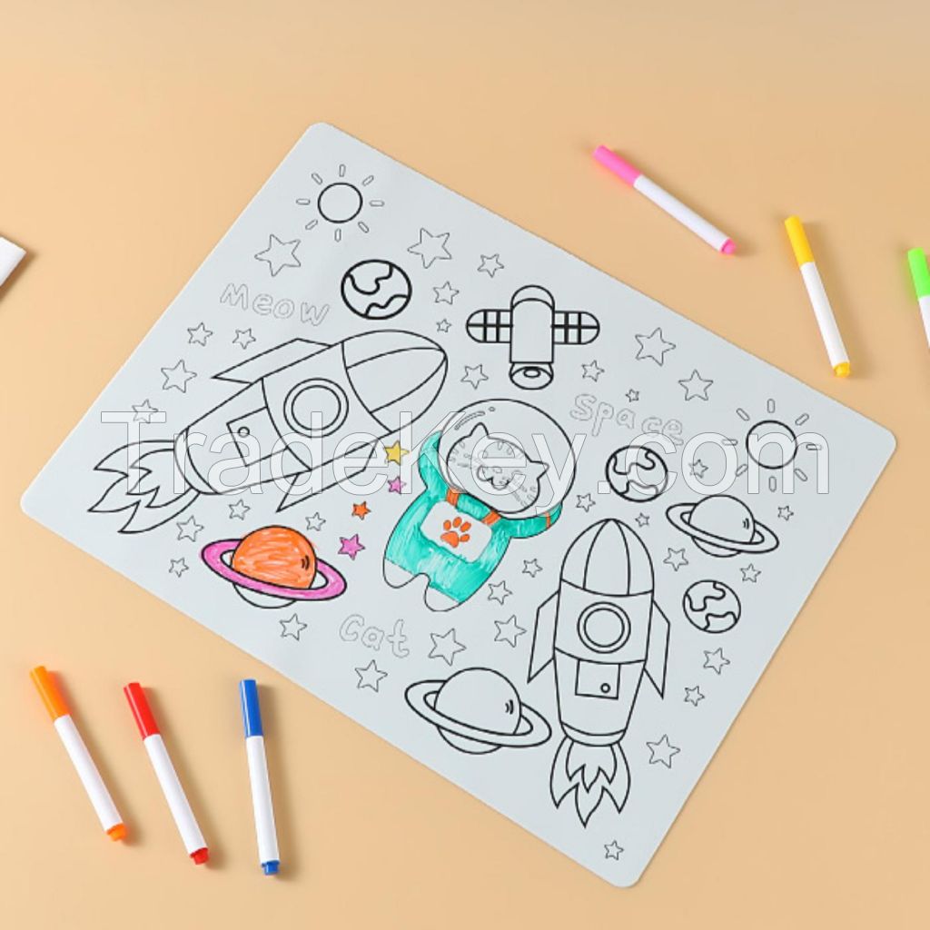 Custom Silicone Coloring Placemat