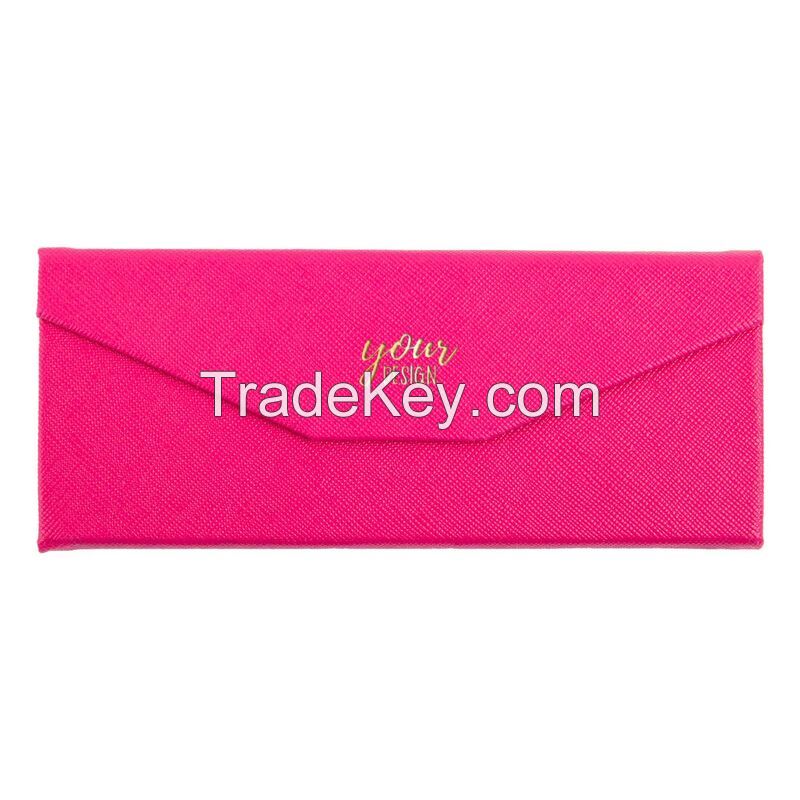 Leather Triangular Folding Glasses Case