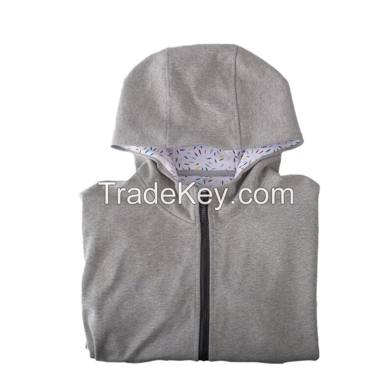 Cotton Zip Up Hoodie