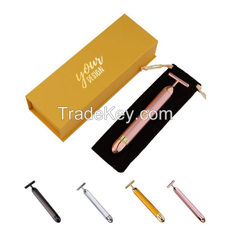 T Shape Electric Facial Massager With Box