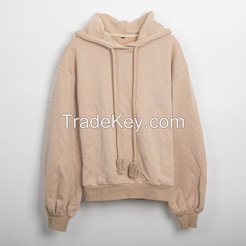 Cotton Pullover Hoodie Sweatshirt