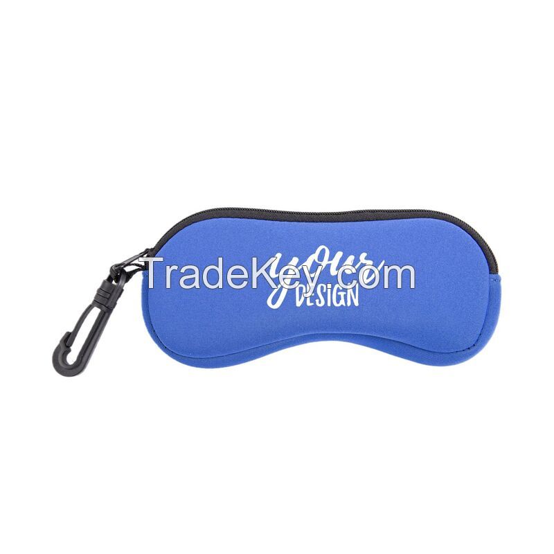 Custom Neoprene Eyeglasses Case With Carabiner