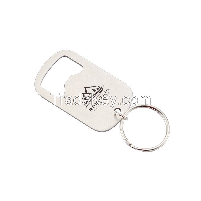 Custom Stainless Steel Bottle Opener Keychain