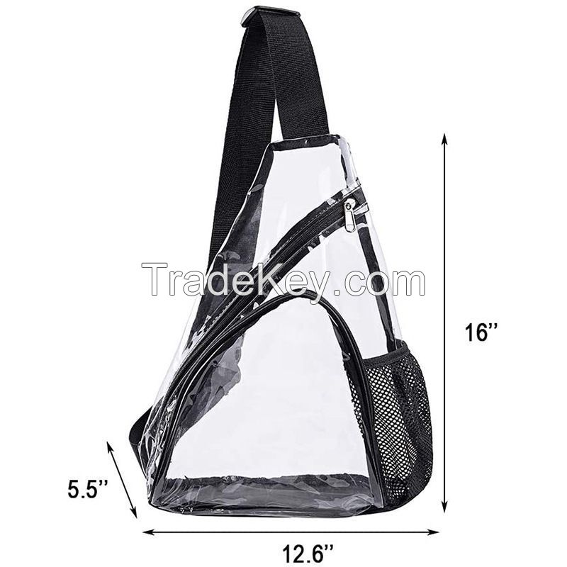 Stadium Approved Clear PVC Sling Bag