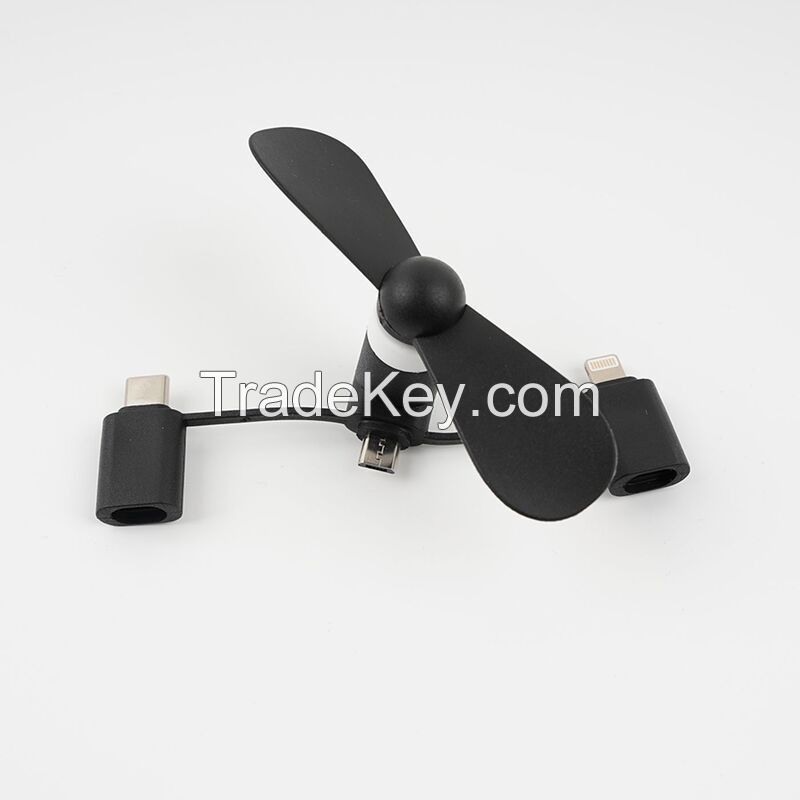 3 In 1 USB Mini Fan For Phone Computer