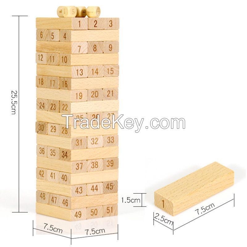 Wooden Tumbling Tower