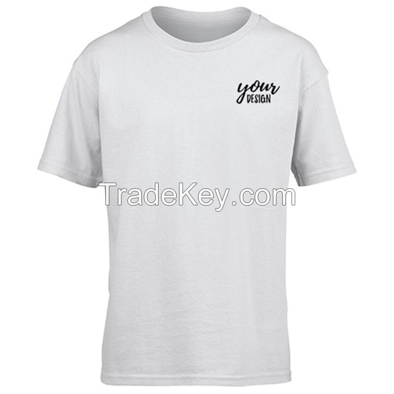 Youth White Short-Sleeved T-shirt