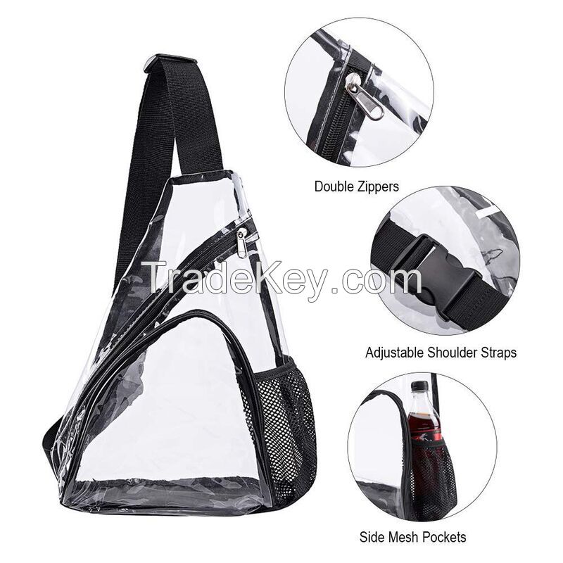 Stadium Approved Clear PVC Sling Bag