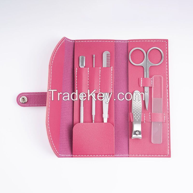 Manicure Set With PU Leather Case