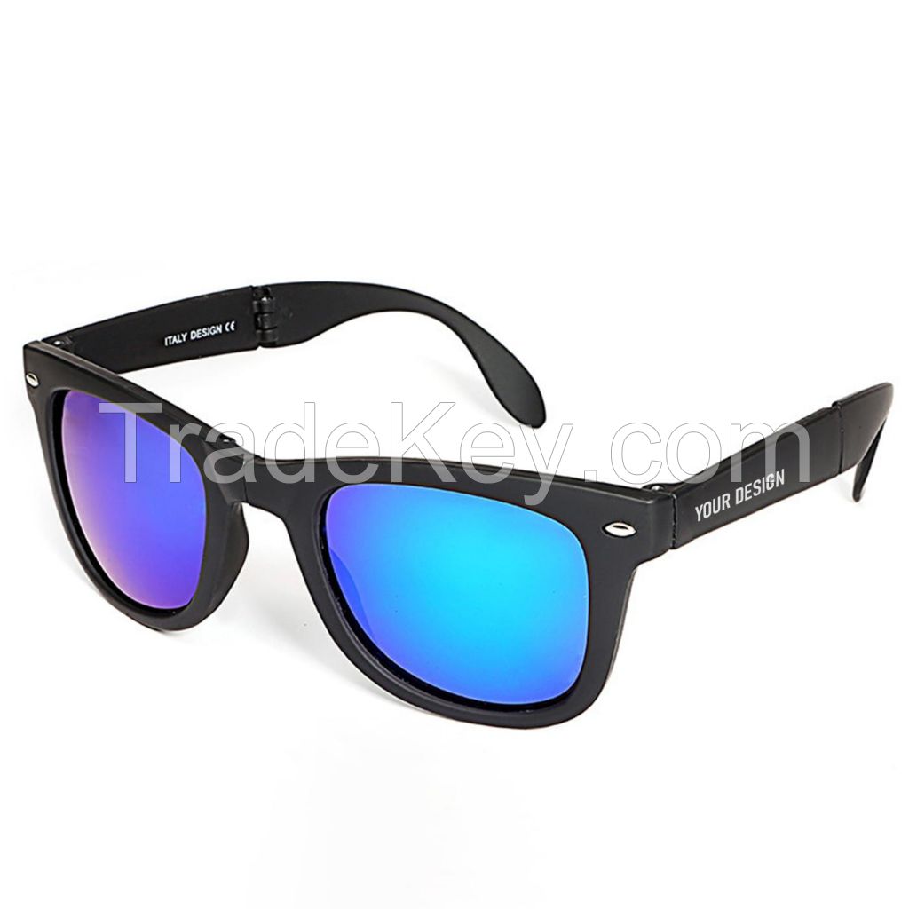 Folding Classic Sunglasses With Case