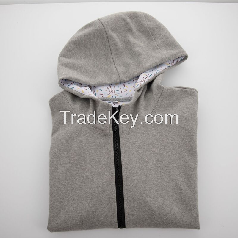 Cotton Zip Up Hoodie