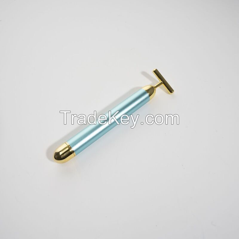 24k Golden T Shape Electric Massager