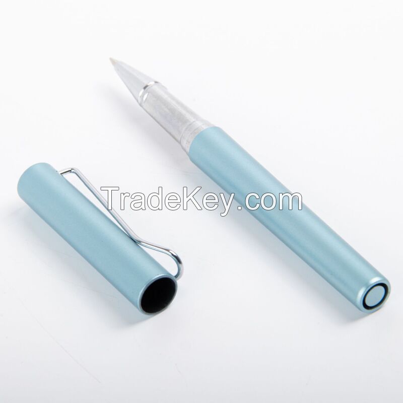 Custom Metallic Plastic Clip U Shaped Gel Pen