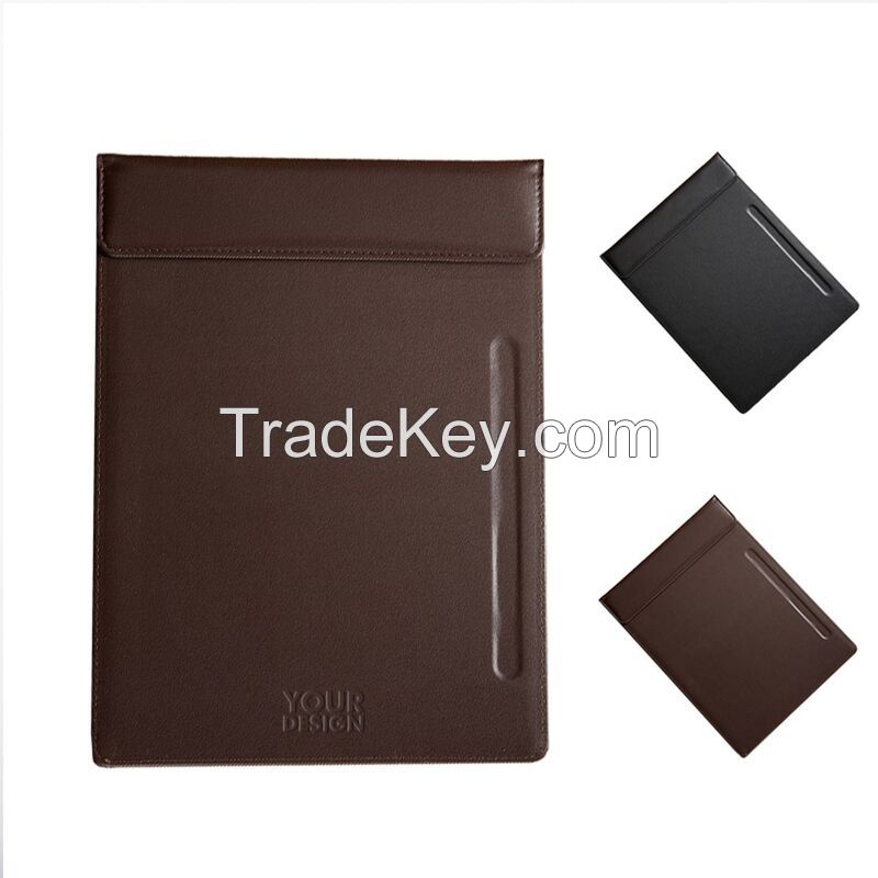 Leather Magnetic Clipboard With Pen Slot