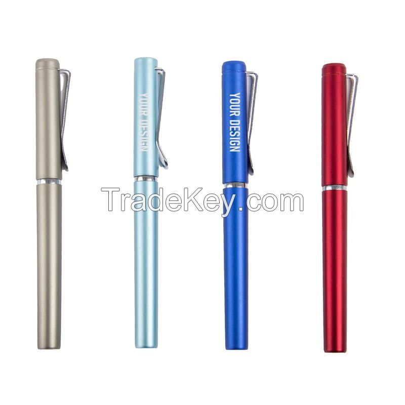 Custom Metallic Plastic Clip U Shaped Gel Pen