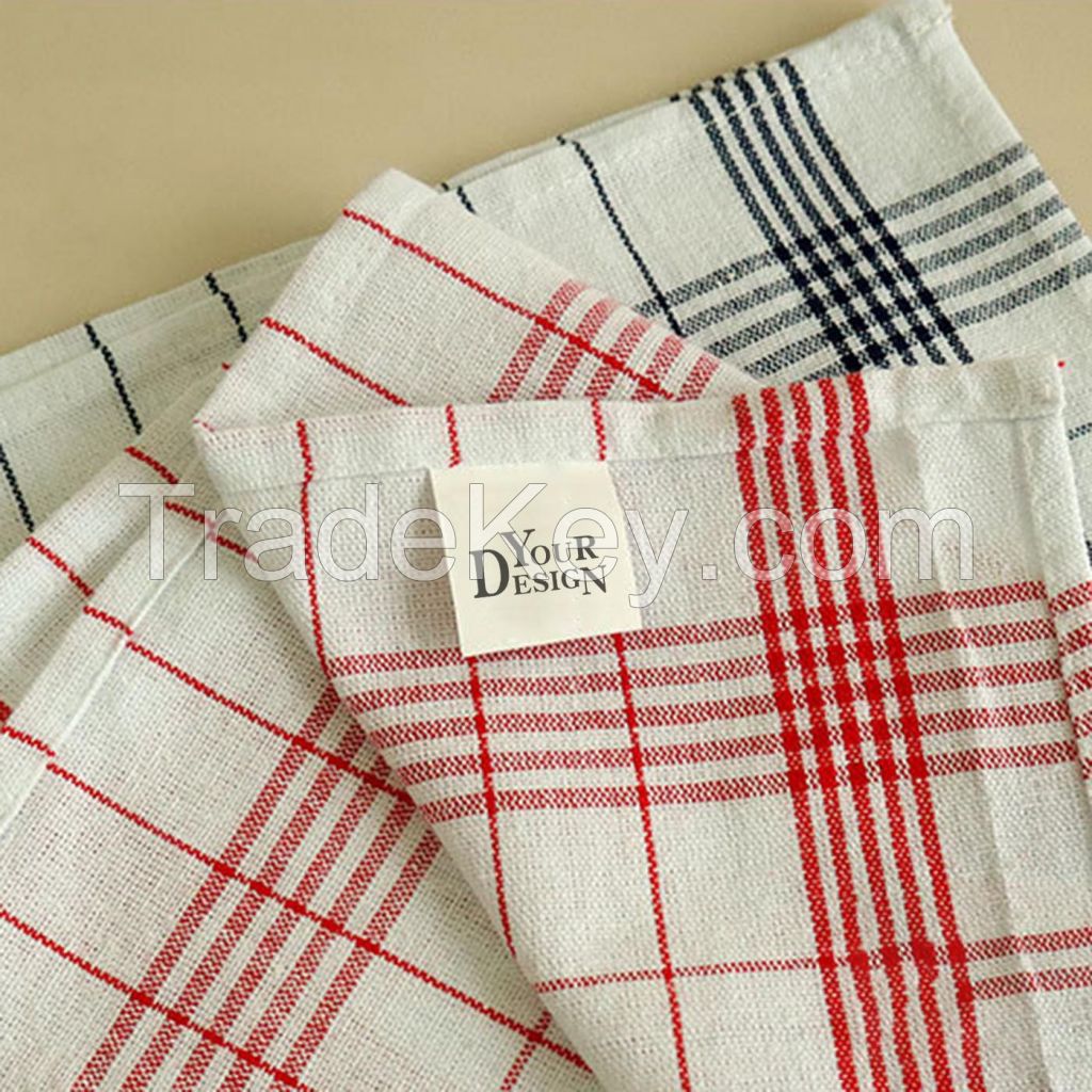 Classic Plaid Check Tea Towel