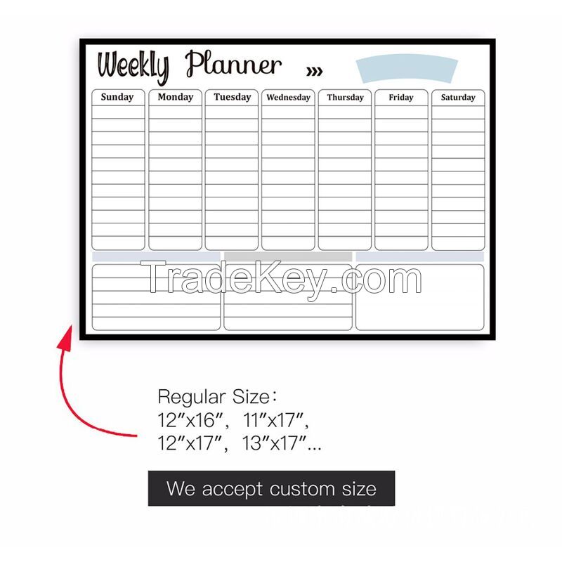 Dry Erase Magnetic Refrigerator Calendar