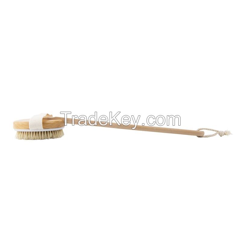 Detachable Bristle Shower Brush With Long Handle