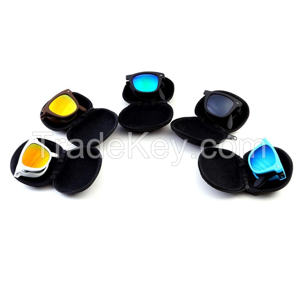 Folding Classic Sunglasses With Case