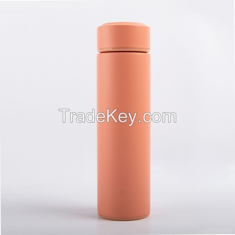 450ml Rubber Painting Insulated Tea Infuser Bottle