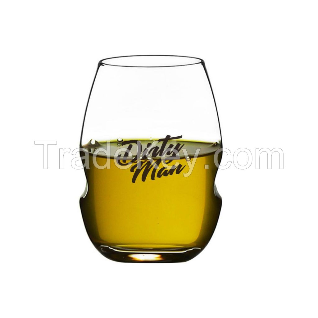 Swirl Stemless Wine Glass