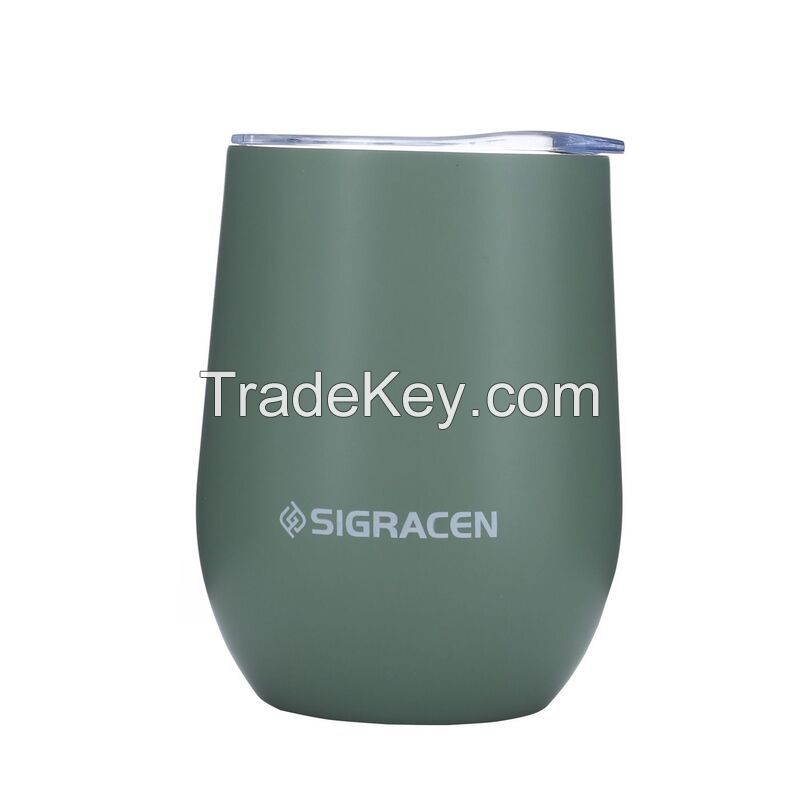 12 oz. Vacuum Insulated Wine Tumbler With Lid