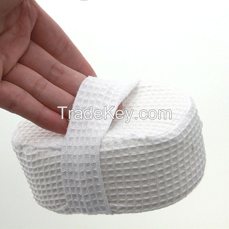 Loofah Waffle Puff Sponge Shower Pad