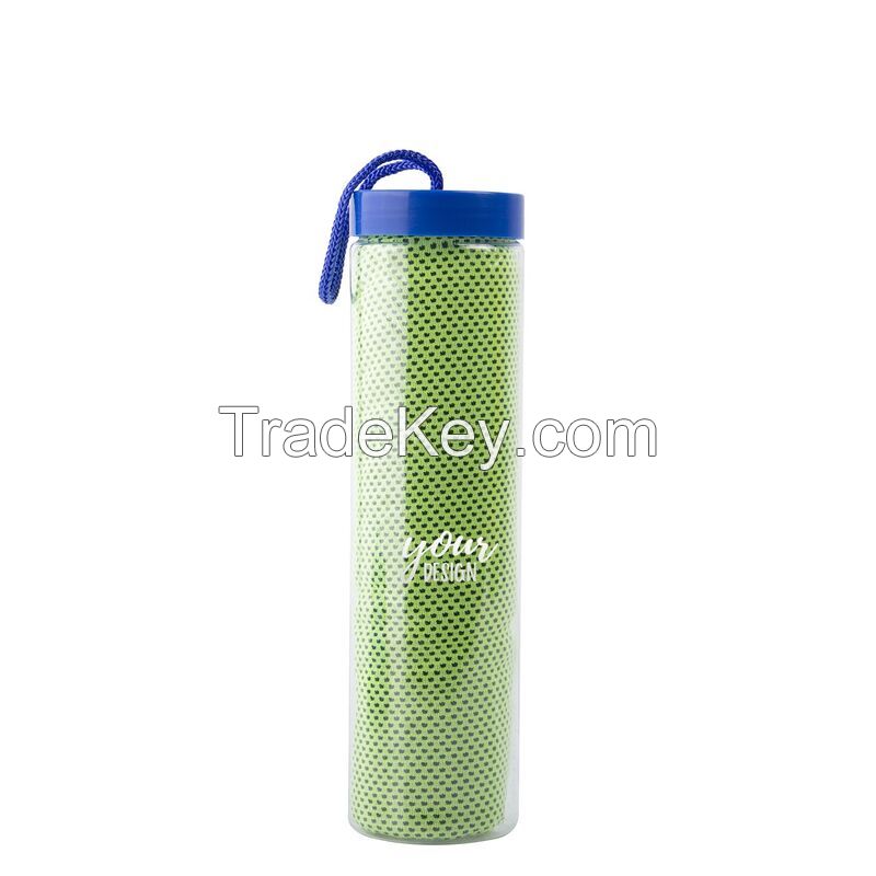 Sport Cooling Towel With Bottle