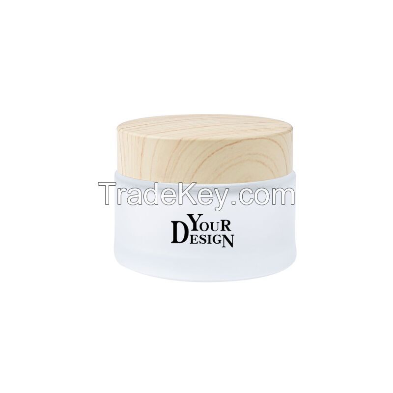 50g Frosted Glass Cream Jar